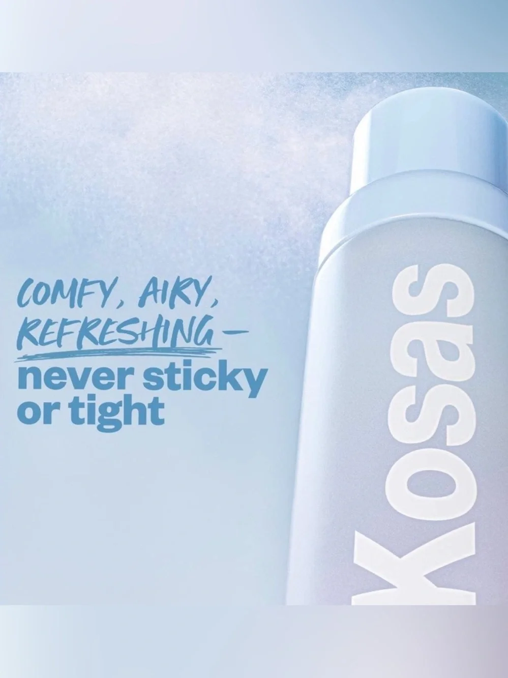Kosas Setting Mist in Soft Blue & Lavender Gradient